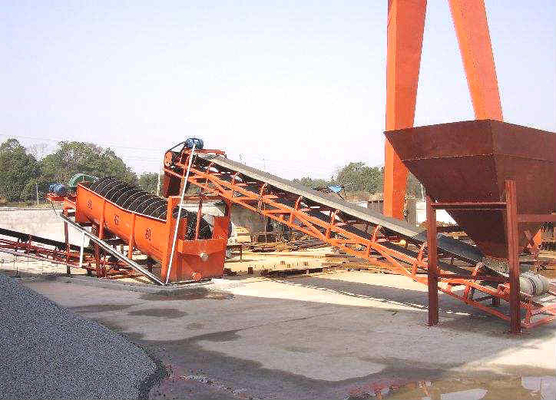 Single And Double Screw Sand Washing Equipment 100-1000T/H Overflow